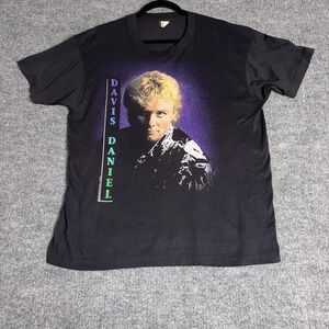 Vintage Davis Daniel Shirt Mens XL Country Music Concert Tee 90s USA